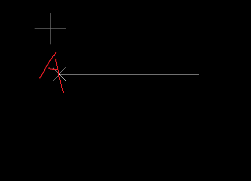 CAD捕捉直線(xiàn)上一點(diǎn)確定距離的點(diǎn)