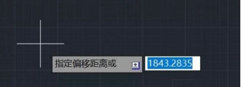 CAD如何通過兩點確定偏移距離？
